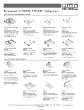Miele PG 8056 Accessories Sell Sheet