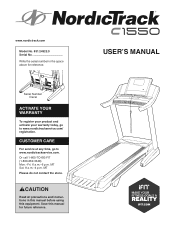 NordicTrack C 1550 Treadmill User Manual