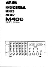 Yamaha M406 Owner's Manual (image)