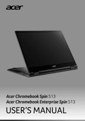 Acer Chromebook Spin 513 CP513-2H User Manual
