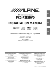Alpine PKG-RSE3DVD Install Manual