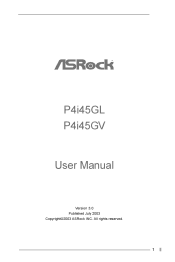 ASRock P4i45GL User Manual
