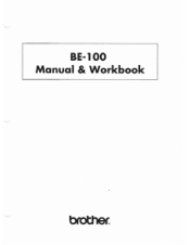 Brother International BES-100E BE-100 Workbook - English