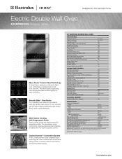 Electrolux E30EW85GSS Specification sheet