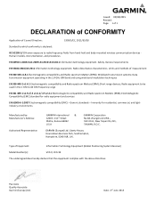 Garmin VIRB XE ?Declaration of Conformity