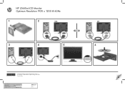 HP W2408 HP L2445m LCD Monitor - Setup Poster (Page 1)