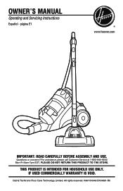 Hoover SH40065 Product Manual