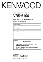 Kenwood VRS-6100 Instruction Manual