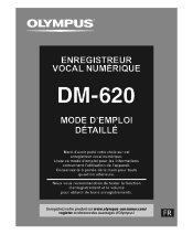 Olympus DM-620 DM-620 Mode d'emploi d賡ill瞨Fran栩s)