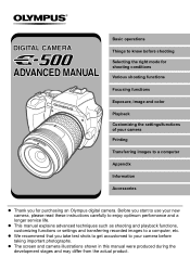 Olympus E-500 EVOLT E-500 Advanced Manual (English)