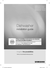 Samsung DW80R5061 User Manual