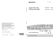 Sony HDR-CX160 Operating Guide (Large File - 10.33 MB)