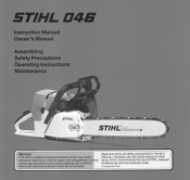 Stihl 046 Instruction Manual