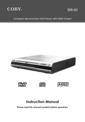 Coby DVD-283 Instruction Manual