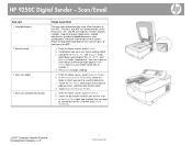HP 9250c HP 9250C Digital Sender - Job Aid - Scan/Email