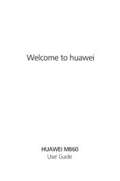 Huawei M860 User Manual
