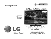 LG 50PJ340 Training Manual