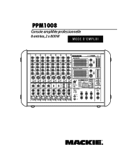 Mackie PPM1008 Owner's Manual (Français)