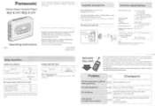 Panasonic RQE10V RQE10V User Guide