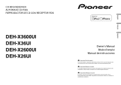 Pioneer DEH-X3600UI Owner's Manual