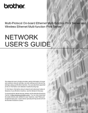 Brother International MFC-7860DW Network Users Manual - English
