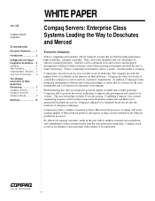 Compaq 179740-001 Compaq Servers: Enterprise Class Performance Leading the Way to Deschutes and Merced
