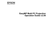 Epson G7100 Operation Guide - EasyMP Multi PC Projection v2.00