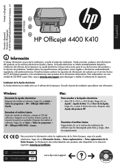HP Officejet 4400 Reference Guide
