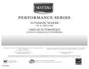 Maytag MHWZ400TB Use and Care Guide
