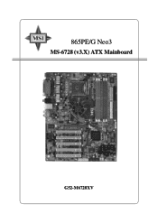 MSI 865PE NEO3-F User Guide