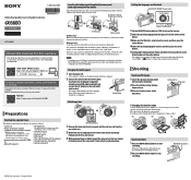 Sony ILCE-6600 Startup Guide