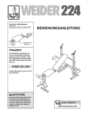 Weider 224 Bench German Manual