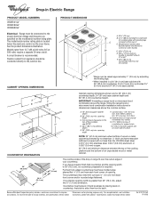 Whirlpool WDE150LVQ Dimension Guide