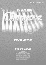 Yamaha CVP-202 Owner's Manual