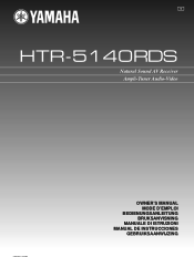 Yamaha HTR-5140RDS Owner's Manual