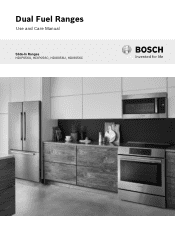 Bosch HDI8056U Use and Care Manual