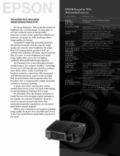 Epson PowerLite700c Product Brochure
