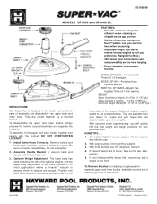 Hayward Vacuums Model: SP1068 SP1068DL