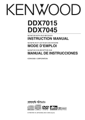 Kenwood DDX7015 Instruction Manual