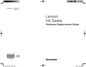 Lenovo H420 Lenovo H4 Series Hardware Replacement Guide V1.0