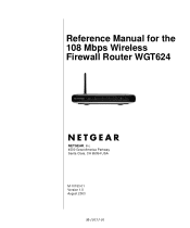 Netgear WGT624 WGT624v1 Reference Manual