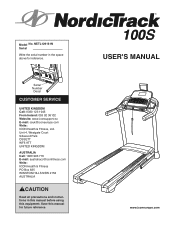 NordicTrack 100s Instruction Manual