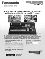Panasonic AV-HS450NJ Brochure