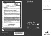 Sony D-NE20 Operating Instructions
