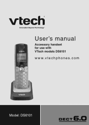 Vtech 2-Line Accessory Handset for use with the DS6151 User Manual (DS6101 User Manual)