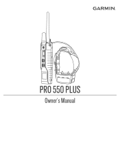 Garmin PRO 550 Plus Owners Manual