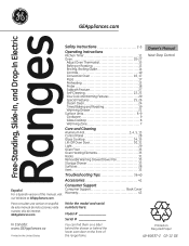 GE PS920SFSS Use and Care Manual