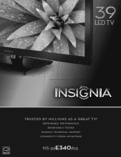 Insignia NS-39E340A13 Information Brochure (English)