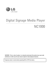 LG NC1000 Owner's Manual