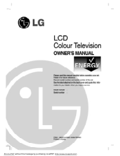 LG RZ-32LZ50 Owners Manual